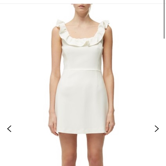French Connection Dresses & Skirts - FRENCH CONNECTION SUMMER WHITE RUFFLE DRESS
